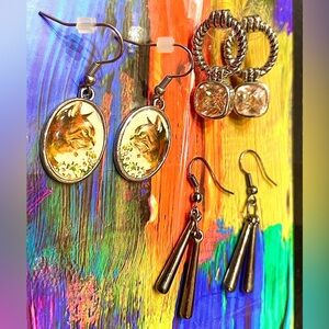 Trio of Cute Earrings 💕🧚‍♀️🕊️!